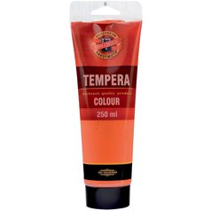 temperová farba 250 ml 1300 rumelka červená KOH-I-NOOR