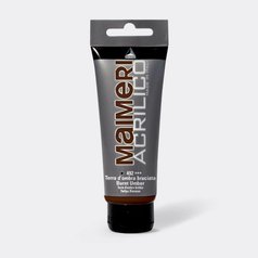 akrylová farba 200 ml MAIMERI ACRILICO burnt umber