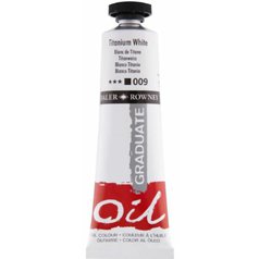 Daler Rowney Graduate olejová farba 38 ml, titanium white