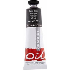 Daler Rowney Graduate olejová farba 38 ml, lamp black Daler Rowney Graduate olejová farba 38 ml, lamp black