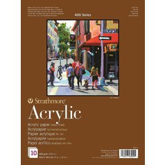 blok na akryl STRATHMORE 400g 10 listov 23x31, lepený