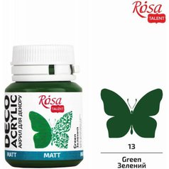 akrylová farba 20 ml ROSA Talent 13 green akrylová farba 20 ml ROSA Talent 13 green