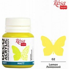 akrylová farba 20 ml ROSA Talent 02 lemon akrylová farba 20 ml ROSA Talent 02 lemon