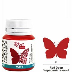 akrylová farba 20 ml ROSA Talent 08 red deep akrylová farba 20 ml ROSA Talent 08 red deep