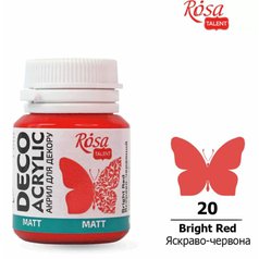 akrylová farba 20 ml ROSA Talent 20 bright red akrylová farba 20 ml ROSA Talent 20 bright red
