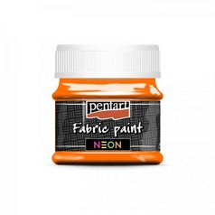 farba na textil Pentart 50 ml neónová oranžová