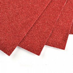 machová guma A4 glitter červená