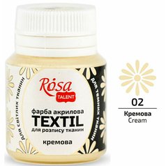 farba na textil 20 ml ROSA Talent 02 cream farba na textil 20 ml ROSA Talent 02 cream