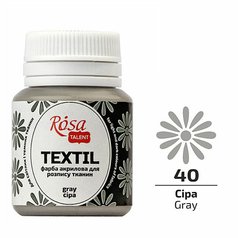 farba na textil 20 ml ROSA Talent 40 gray farba na textil 20 ml ROSA Talent 40 gray