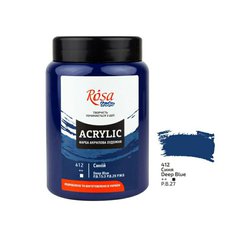 akrylová farba 400 ml ROSA Studio 412 deep blue