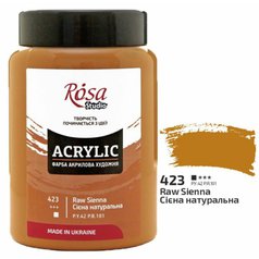 akrylová farba 400 ml ROSA Studio 423 raw sienna