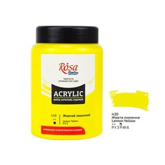 akrylová farba 400 ml ROSA Studio 430 lemon yellow
