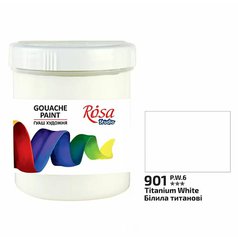 gvašová farba ROSA Studio 100 ml , titanium white