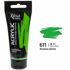akrylová farba 60 ml ROSA Gallery 611 green light akrylová farba 60 ml ROSA Gallery 611 green light