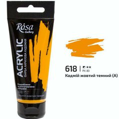 akrylová farba 60 ml ROSA Gallery 618 yellow cadmium dark