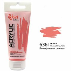 akrylová farba 60 ml ROSA Gallery 636 venetian pink akrylová farba 60 ml ROSA Gallery 636 venetian pink