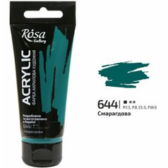 akrylová farba 60 ml ROSA Gallery 644 green emerald akrylová farba 60 ml ROSA Gallery 644 green emerald