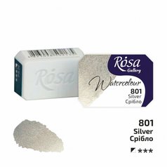 akvarel farba 2,5 ml ROSA Gallery 801 silver akvarel farba 2,5 ml ROSA Gallery 801 silver