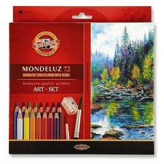 pastelky akvarel KOH-I-NOOR MONDELUZ 72ks štetec