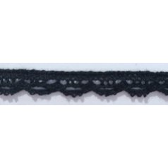 čipka 100% bavlna čierna 1,3cm