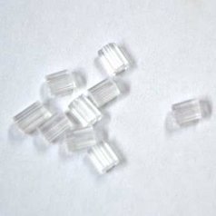zarážka náušníc silikon 3,3x2,2mm 50ks vrubky