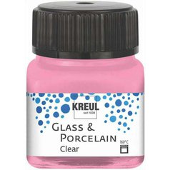 farba na sklo a porcelán 20 ml Kreul Clear 94 rose farba na sklo a porcelán 20 ml Kreul Clear 94 rose