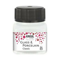 farba na sklo a porcelán 20 ml Kreul Classic 00 white farba na sklo a porcelán 20 ml Kreul Classic 00 white