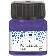 farba na sklo a porcelán 20 ml Kreul Clear 11 violet farba na sklo a porcelán 20 ml Kreul Clear 11 violet