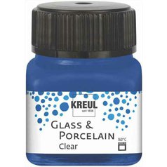 farba na sklo a porcelán 20 ml Kreul Clear 17 dark blue farba na sklo a porcelán 20 ml Kreul Clear 17 dark blue