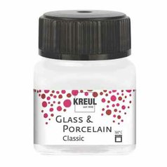 farba na sklo a porcelán 20 ml Kreul Classic 38 Metallic Pearl White farba na sklo a porcelán 20 ml Kreul Classic 38 Metallic Pearl White