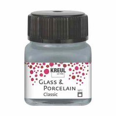 farba na sklo a porcelán 20 ml Kreul Classic 46 Metallic Silver farba na sklo a porcelán 20 ml Kreul Classic 46 Metallic Silver
