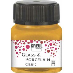farba na sklo a porcelán 20 ml Kreul Classic 47 Metallic Gold farba na sklo a porcelán 20 ml Kreul Classic 47 Metallic Gold