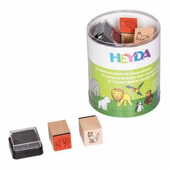 pečiatka set ZOO ZVIERATKÁ 15 ks