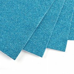 machová guma A4 glitter tyrkysová