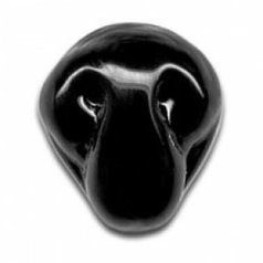 noštek čierny 2ks 13mm sklo