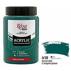 akrylová farba 400 ml ROSA Studio 418 green emerald