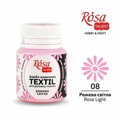 farba na textil 20 ml ROSA Talent 08 rose light farba na textil 20 ml ROSA Talent 08 rose light