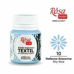 farba na textil 20 ml ROSA Talent 10 sky blue farba na textil 20 ml ROSA Talent 10 sky blue