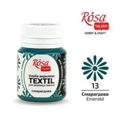 farba na textil 20 ml ROSA Talent 13 emerald farba na textil 20 ml ROSA Talent 13 emerald