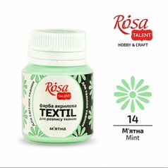 farba na textil 20 ml ROSA Talent 14 mint farba na textil 20 ml ROSA Talent 14 mint