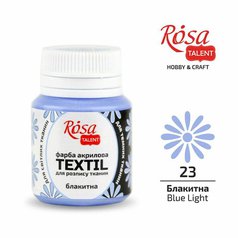 farba na textil 20 ml ROSA Talent 23 sky blue farba na textil 20 ml ROSA Talent 23 sky blue