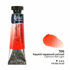 akvarel farba v tube 10 ml ROSA Gallery 706 red cadmium light akvarel farba v tube 10 ml ROSA Gallery 706 red cadmium light