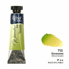 akvarel farba v tube 10 ml ROSA Gallery 713 green olive akvarel farba v tube 10 ml ROSA Gallery 713 green olive