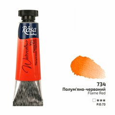 akvarel farba v tube 10 ml ROSA Gallery 734 flame red akvarel farba v tube 10 ml ROSA Gallery 734 flame red