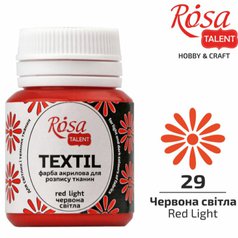 farba na textil 20 ml ROSA Talent 29 red light farba na textil 20 ml ROSA Talent 29 red light