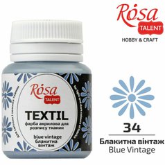 farba na textil 20 ml ROSA Talent 34 blue vintage farba na textil 20 ml ROSA Talent 34 blue vintage