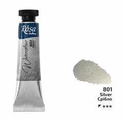 akvarel farba v tube 10 ml ROSA Gallery 801 Silver akvarel farba v tube 10 ml ROSA Gallery 801 Silver