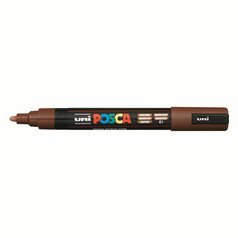 akrylový marker UNI POSCA 5M - brown akrylový marker UNI POSCA 5M - brown