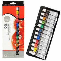 Sada olejových farieb Daler Rowney simply 12 x 12 ml
