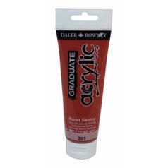 akrylová farba 120ml Daler Rowney Burnt sienna
